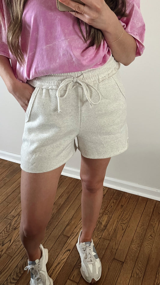 Lounge Around Shorts / Heather Vanilla