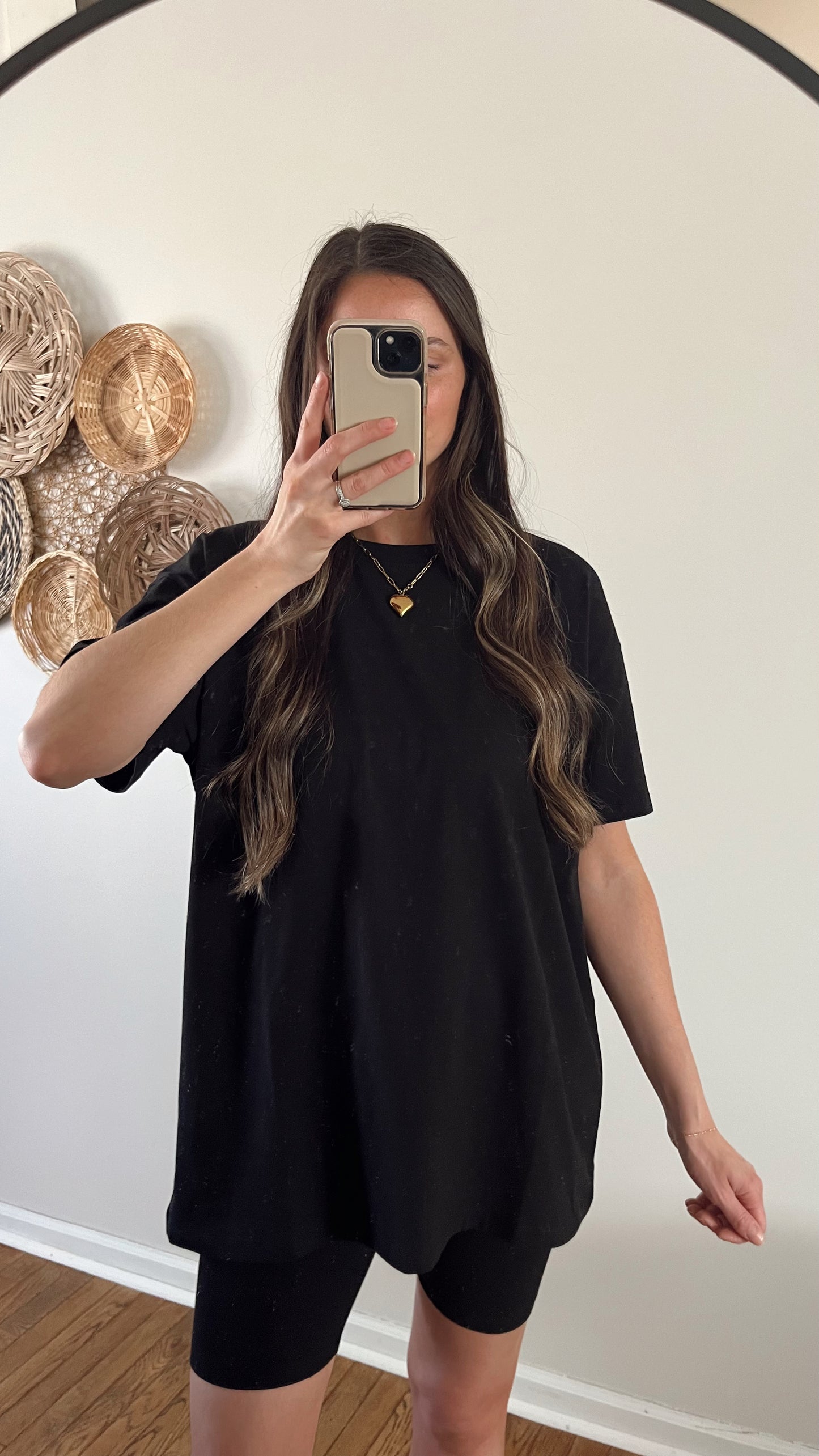 Essential Biker Shorts Set / Black