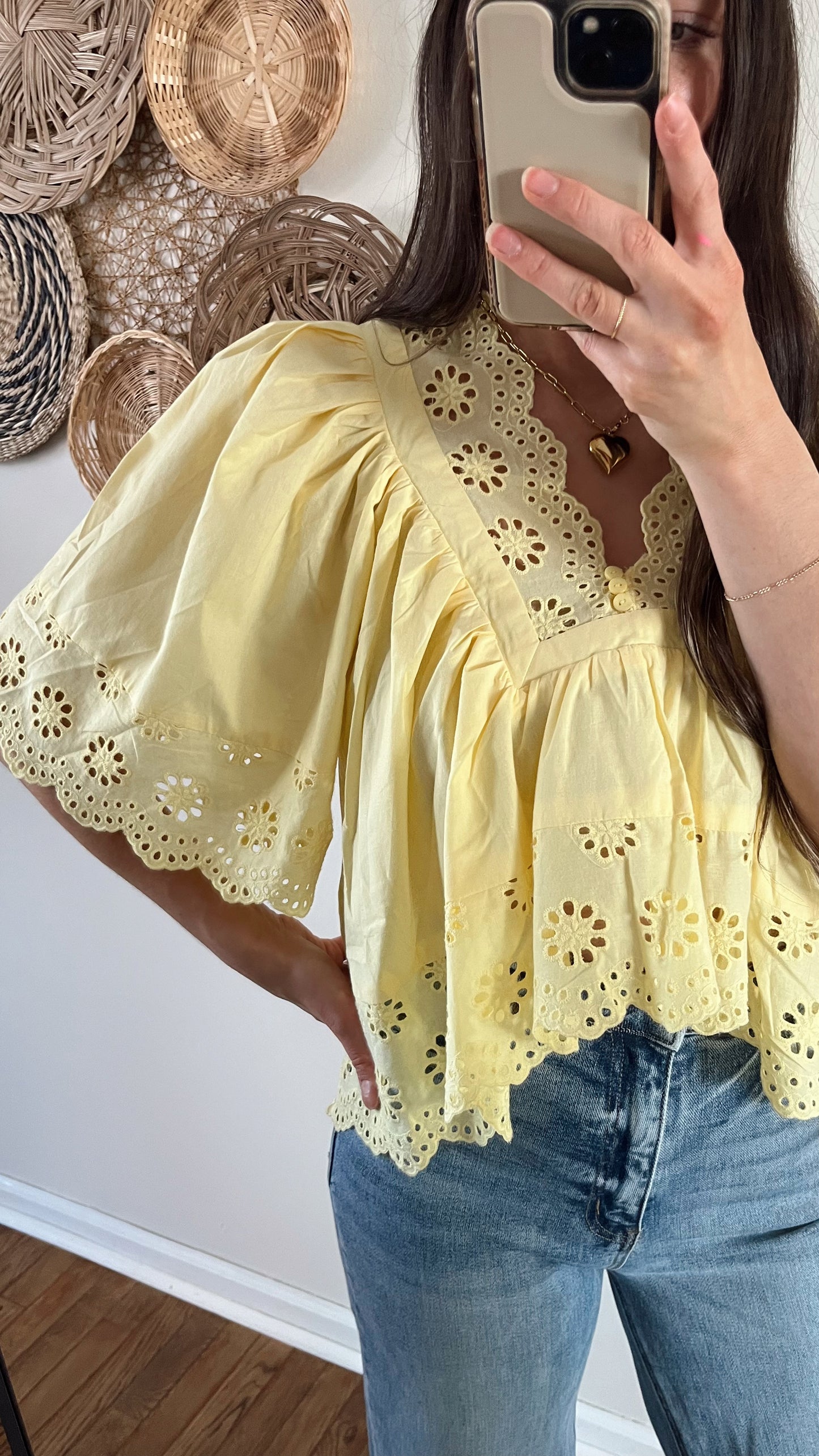 Sunshine Eyelet Blouse