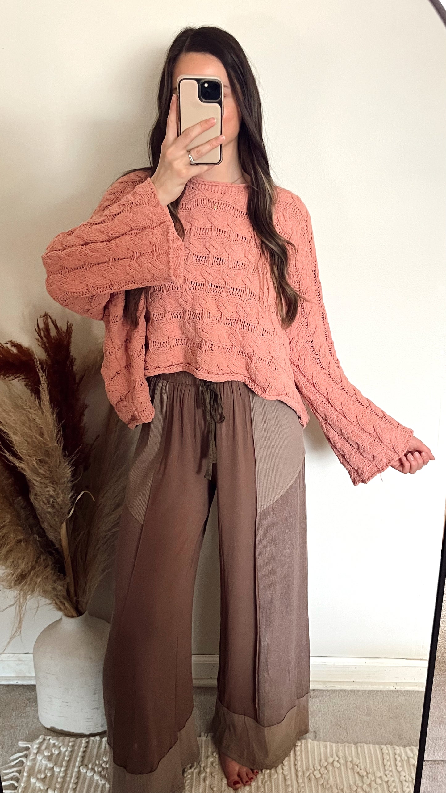 Madi Wide Leg Pant / Cocoa