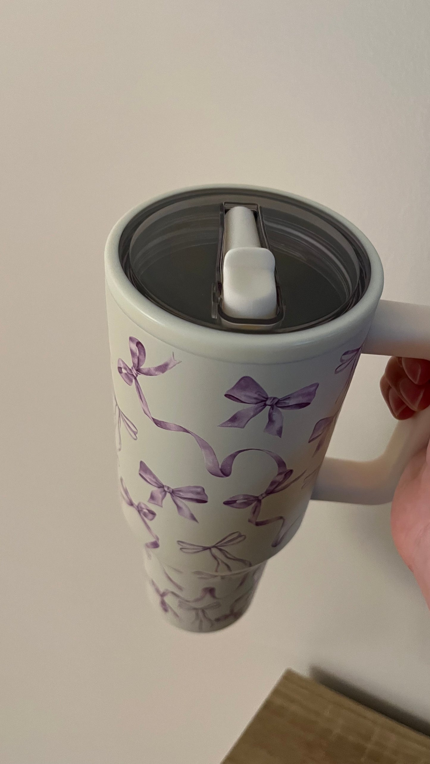 Cream + Bows 40oz Tumbler