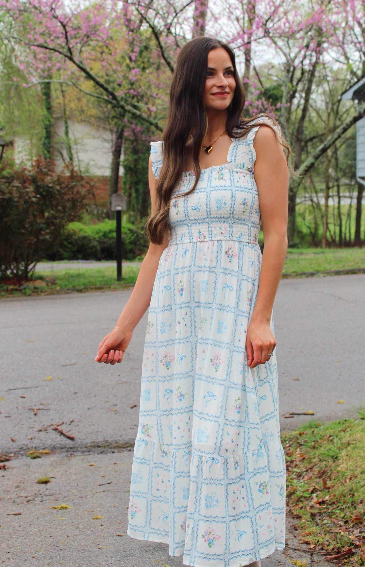 Whimsical Garden Maxi Dress