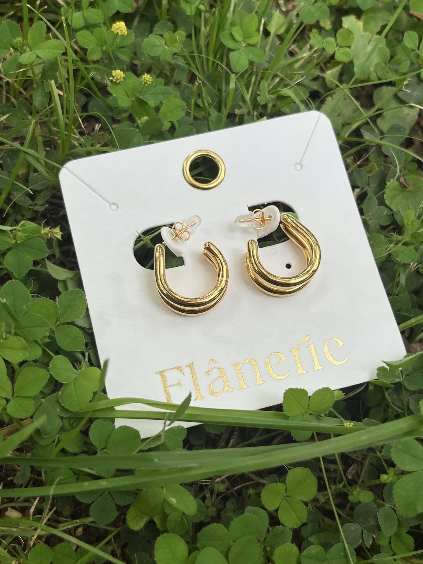 Lucille Double C Hoop Earrings