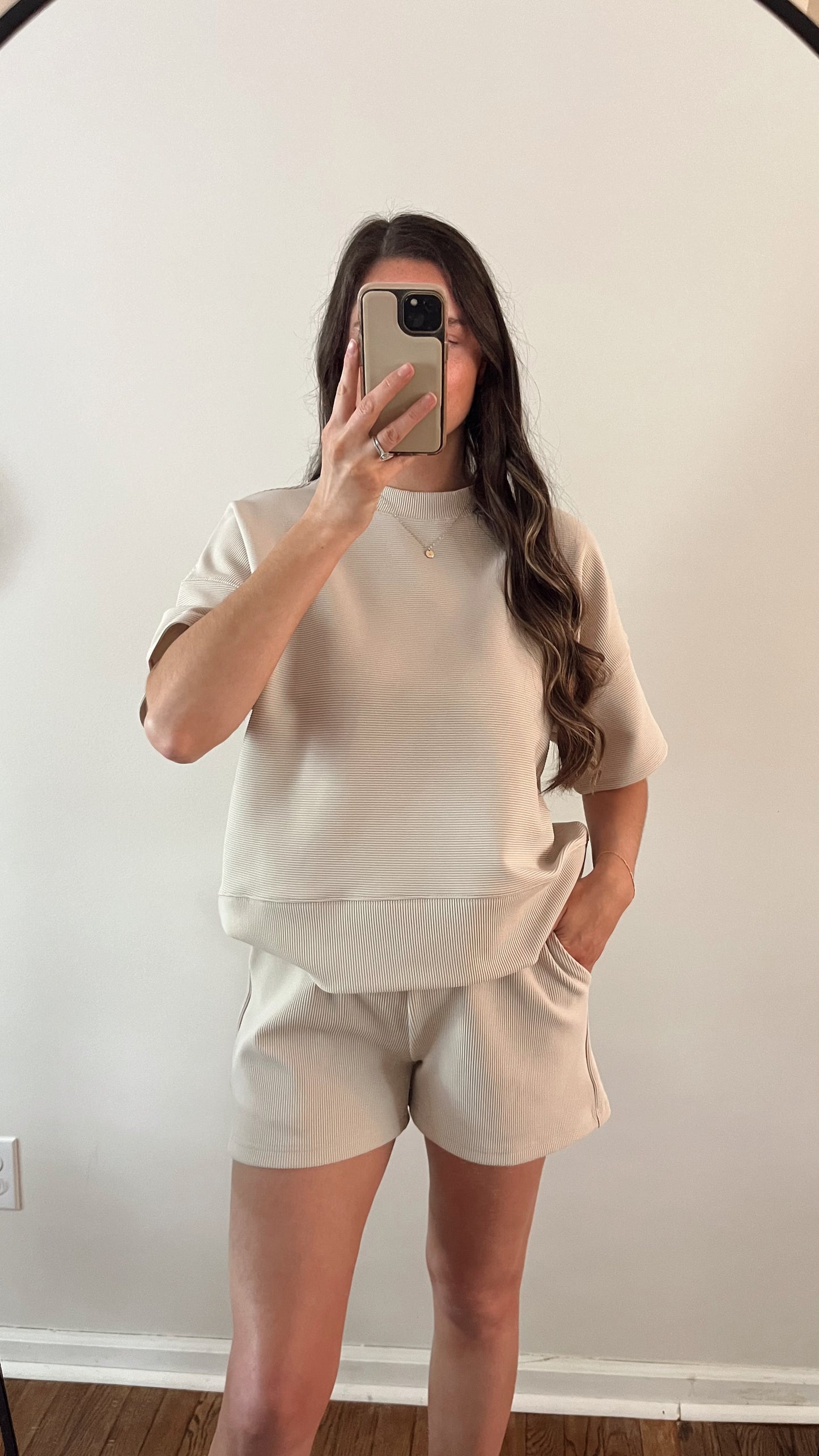 Luxe Laid-Back Set / Sand Beige