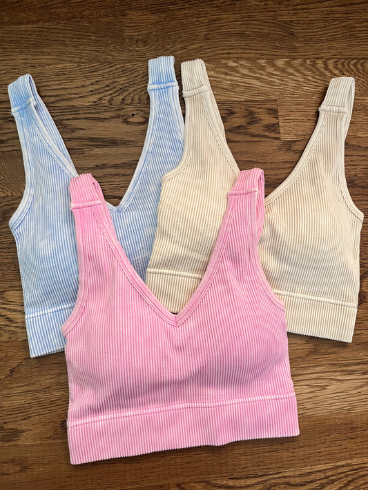 Seamless V-neck Tank / 3 colors!