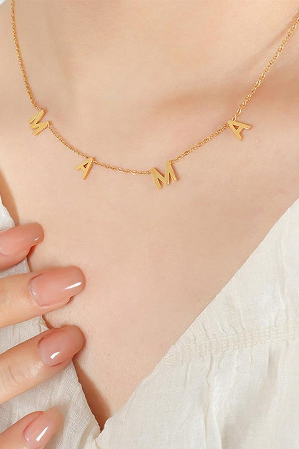 MAMA necklace / Gold & Silver