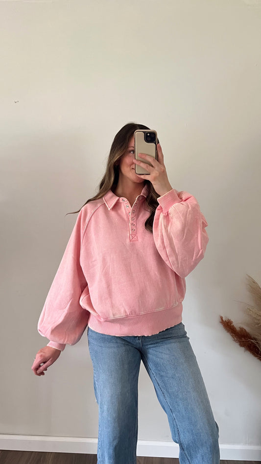 Bri Pullover / Bubblegum Pink