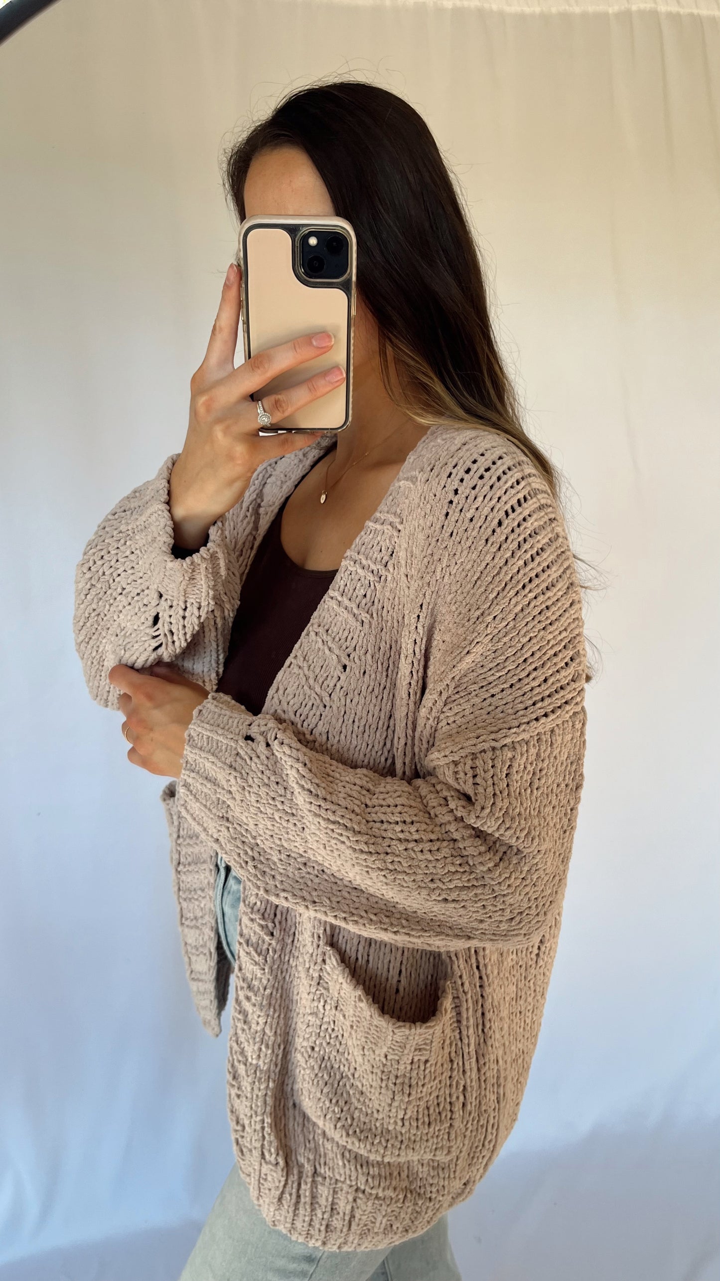 Chenille Knit Cardigan