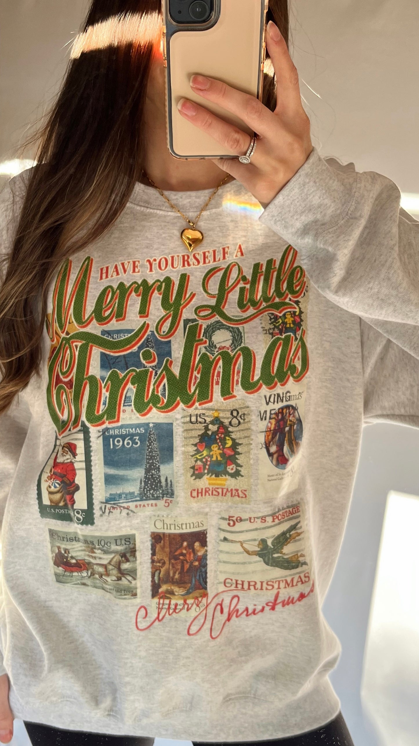 Christmas Stamps Sweatshirt