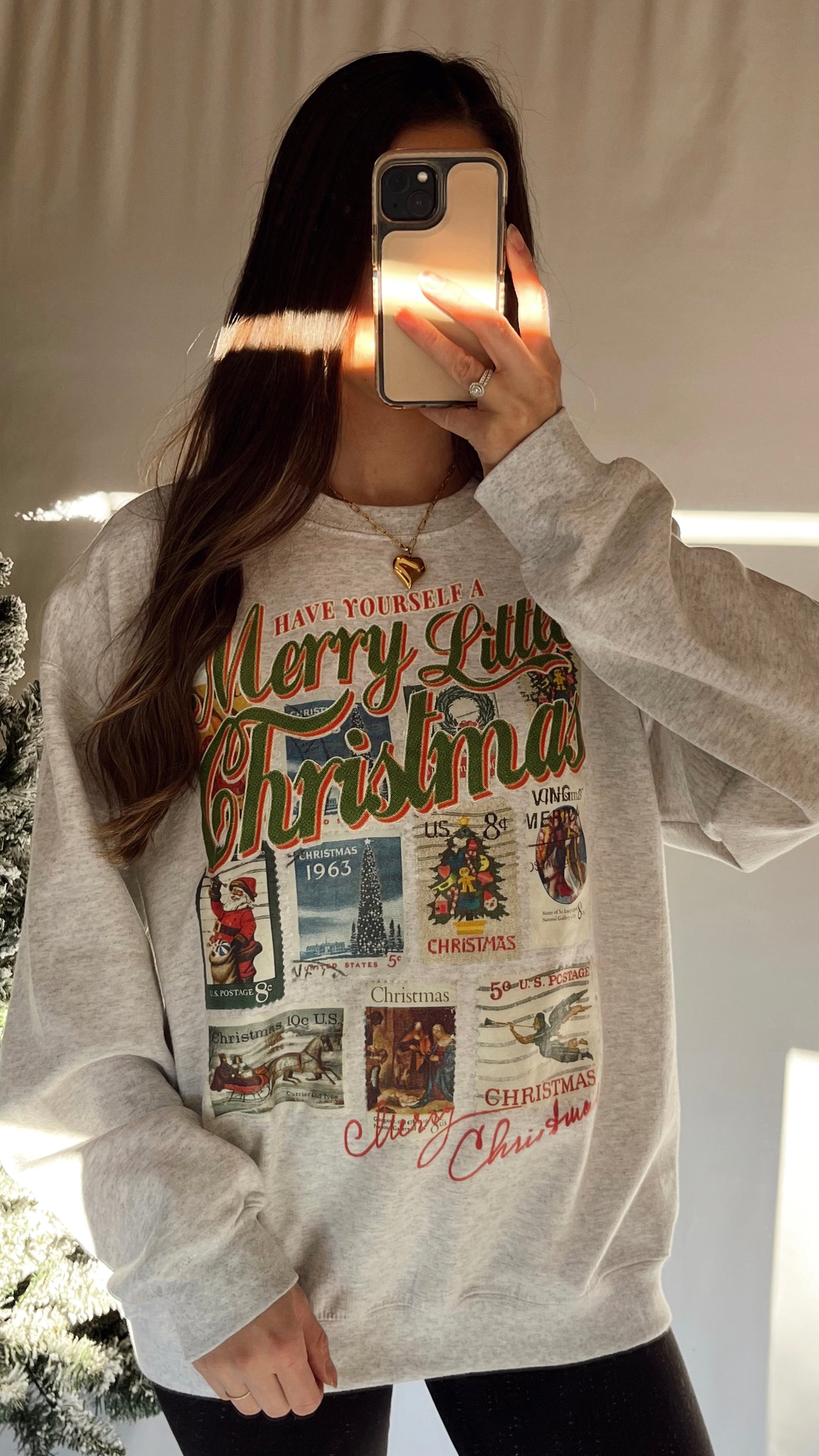 Christmas Stamps Sweatshirt