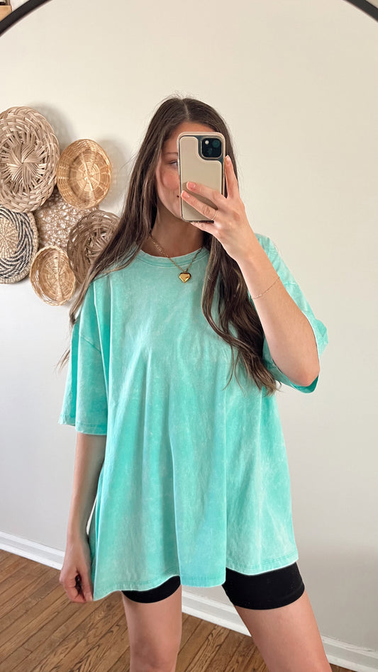 Oversized Boyfriend Tee / Mint