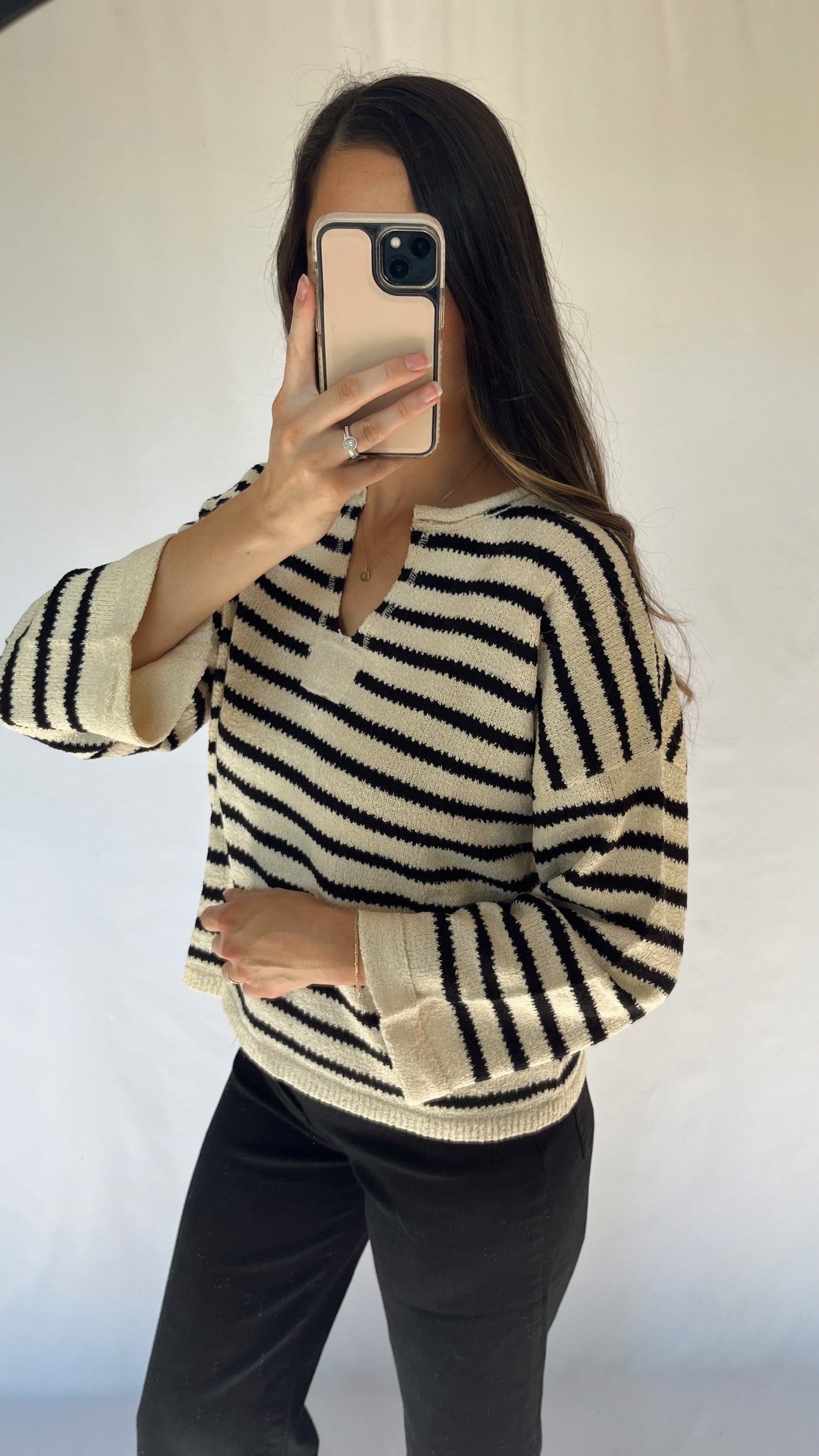 Sophie Striped Knit Sweater