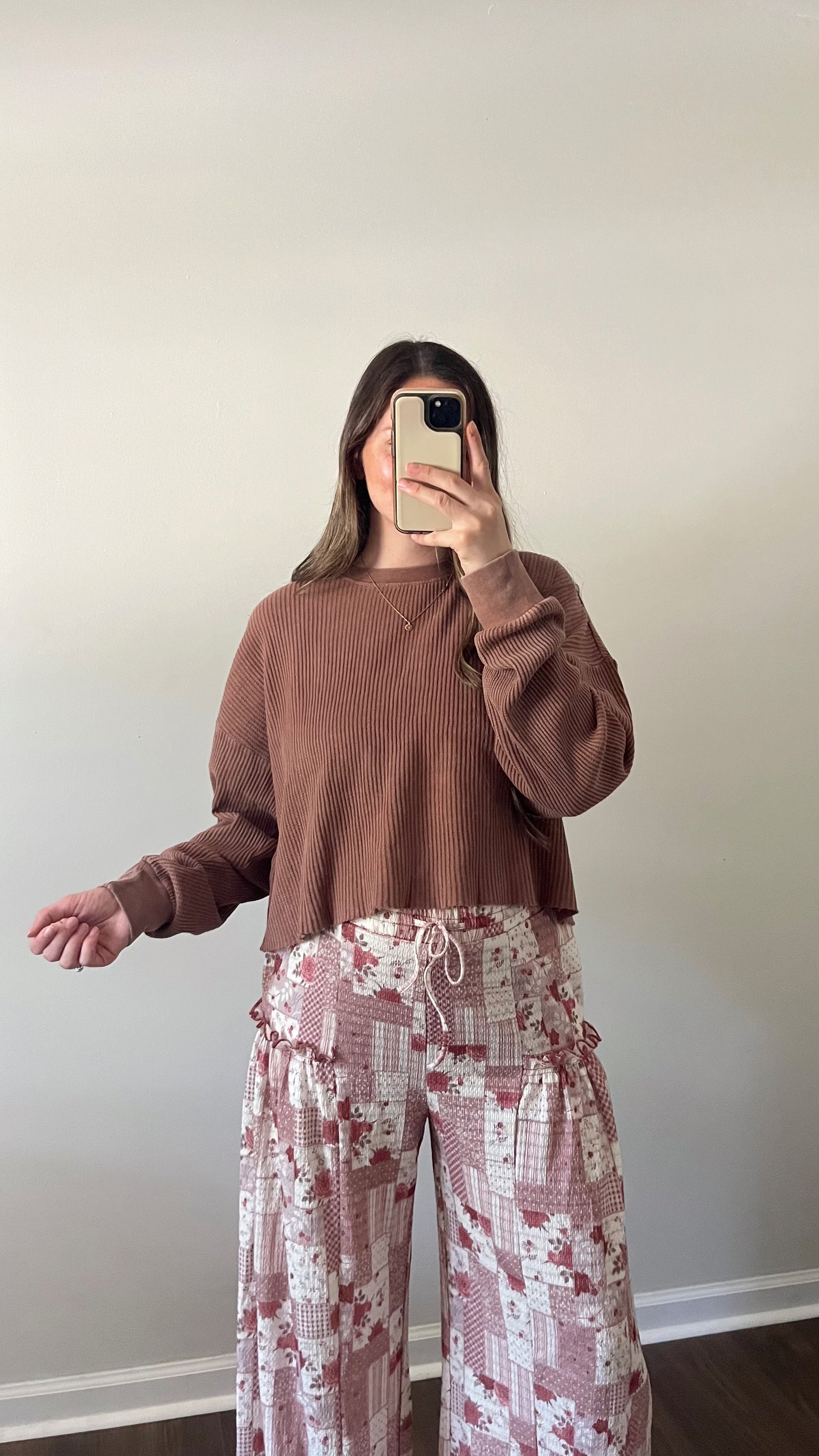 Lauren Washed Waffle Top