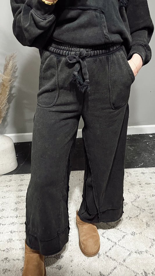 Emma French Terry Wide Leg Pants (Matching Top Sold Separately)