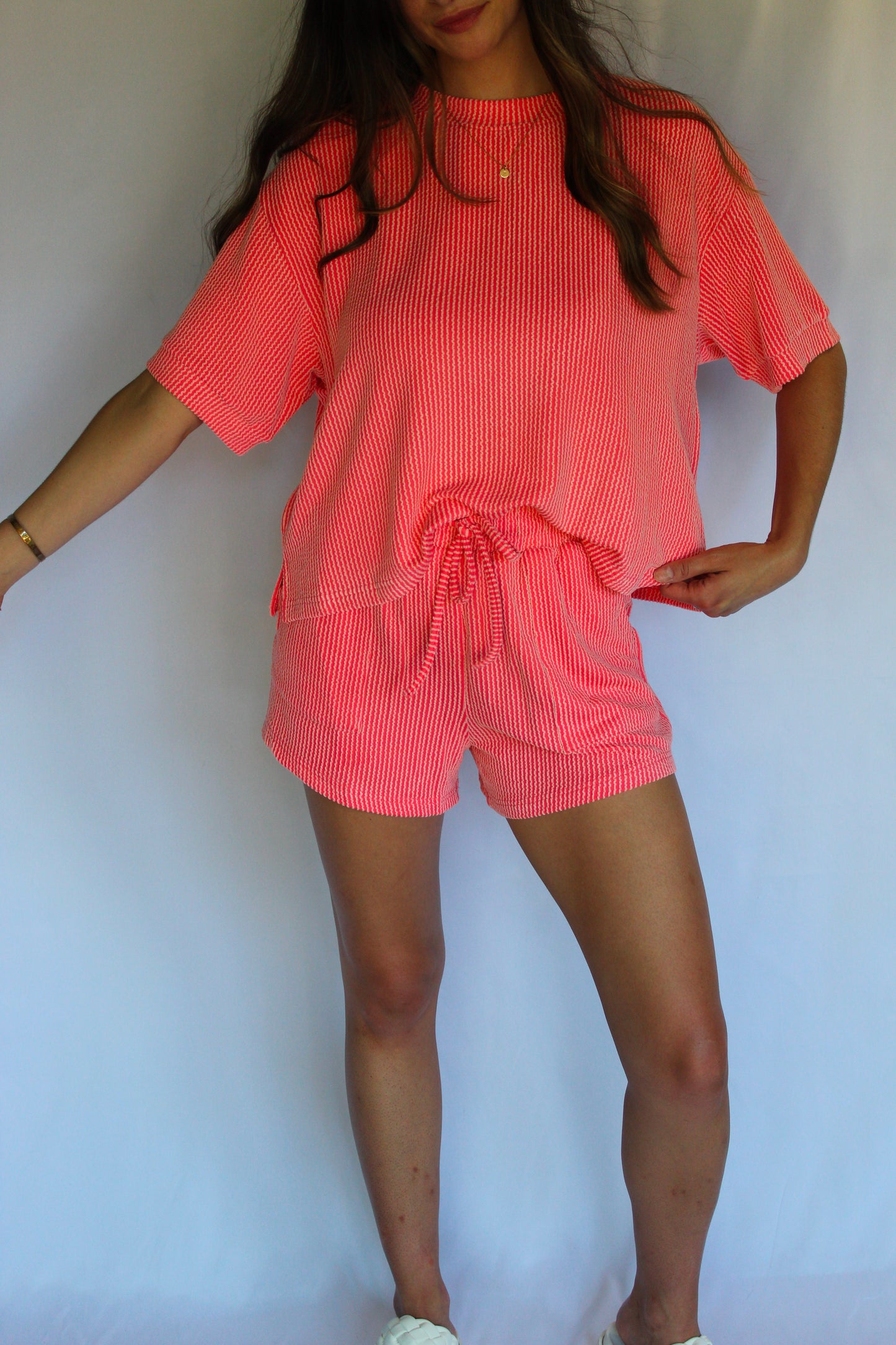 RESTOCK! Reese Ribbed Set / Coral