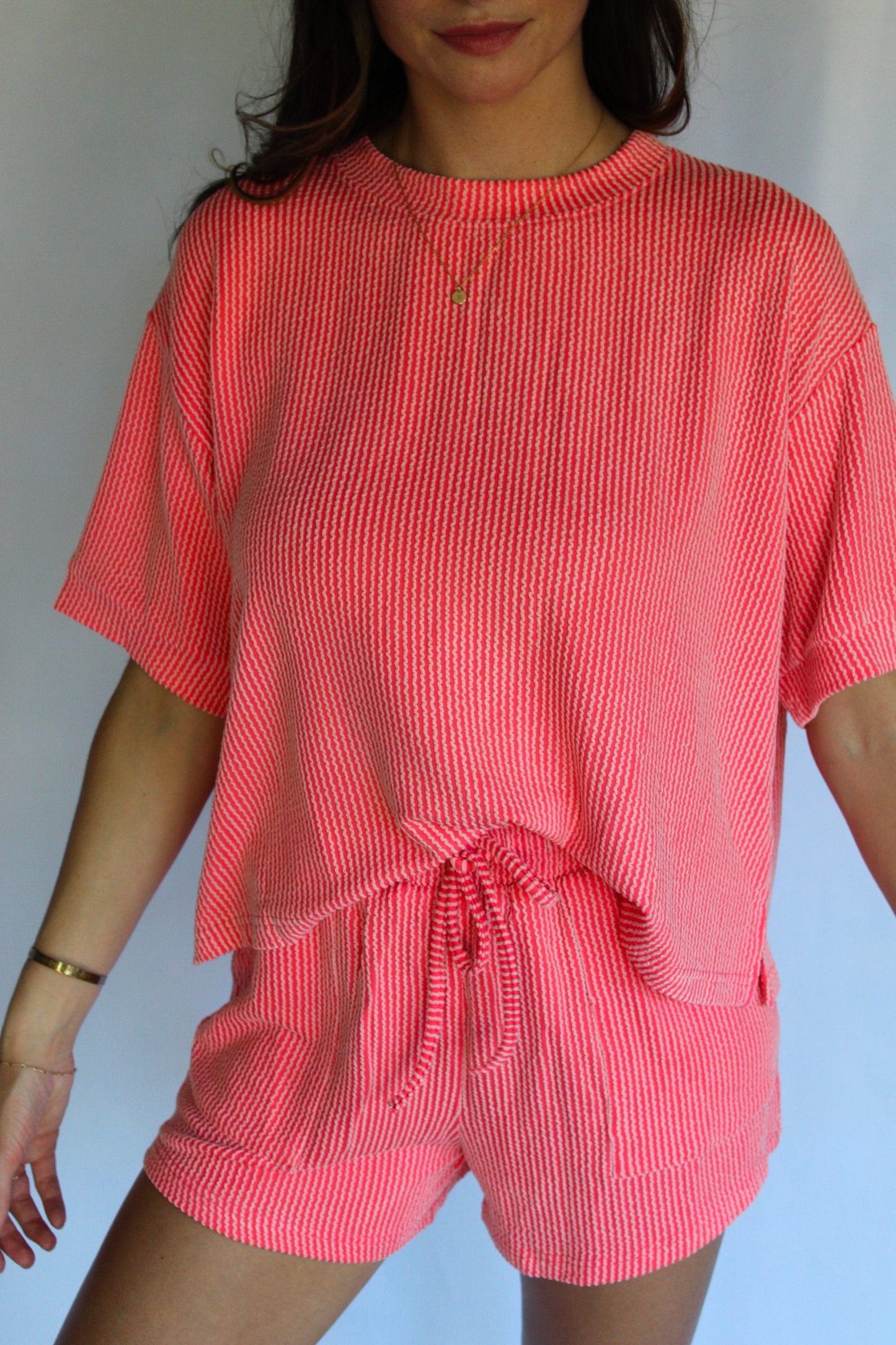 RESTOCK! Reese Ribbed Set / Coral