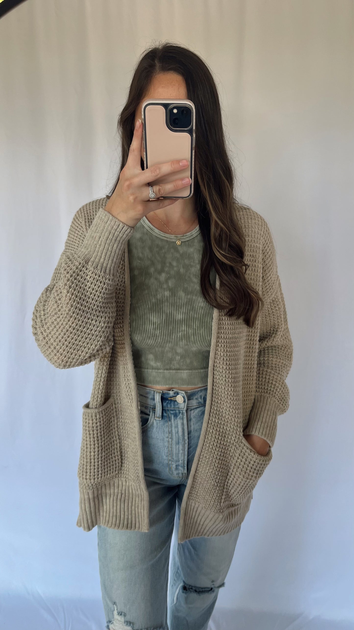 Willow Waffle Knit Cardigan