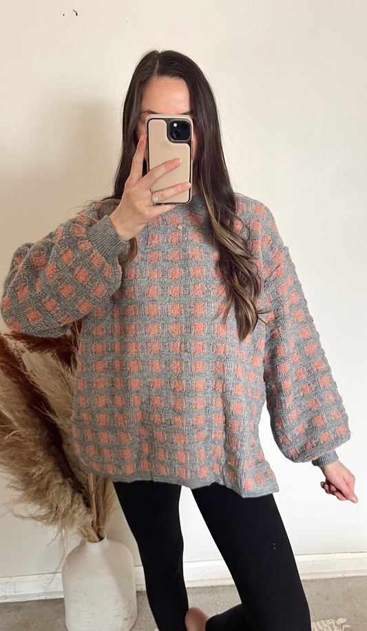 Cameron Checkered Sweater