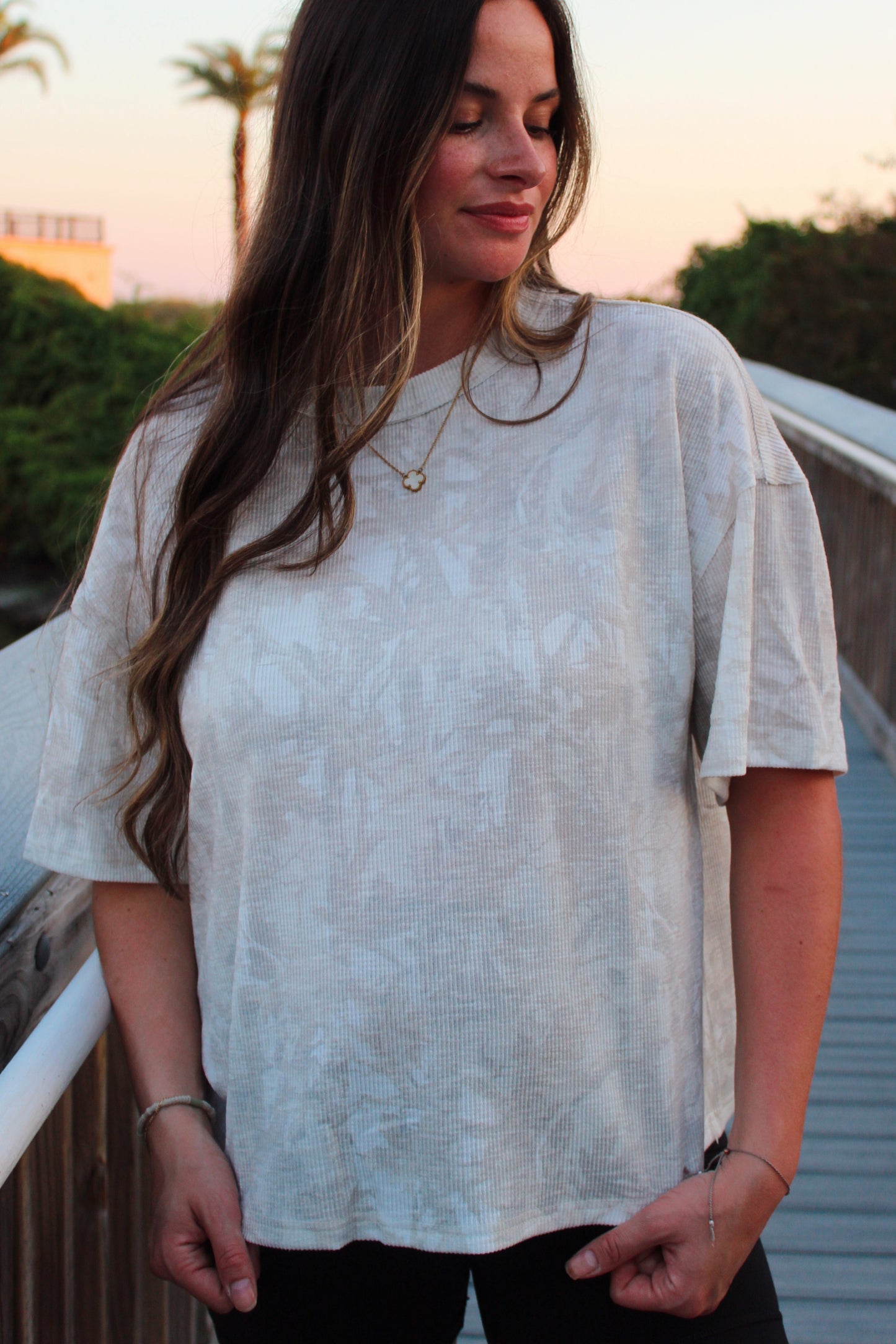Camo Ribbed Tee