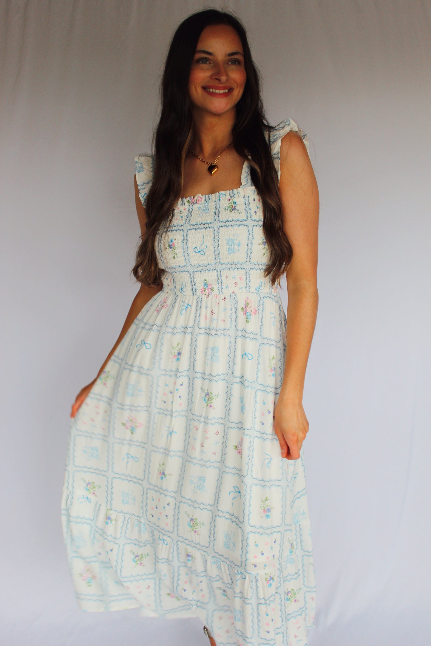 Whimsical Garden Maxi Dress