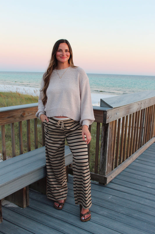 Hallie Striped Pants