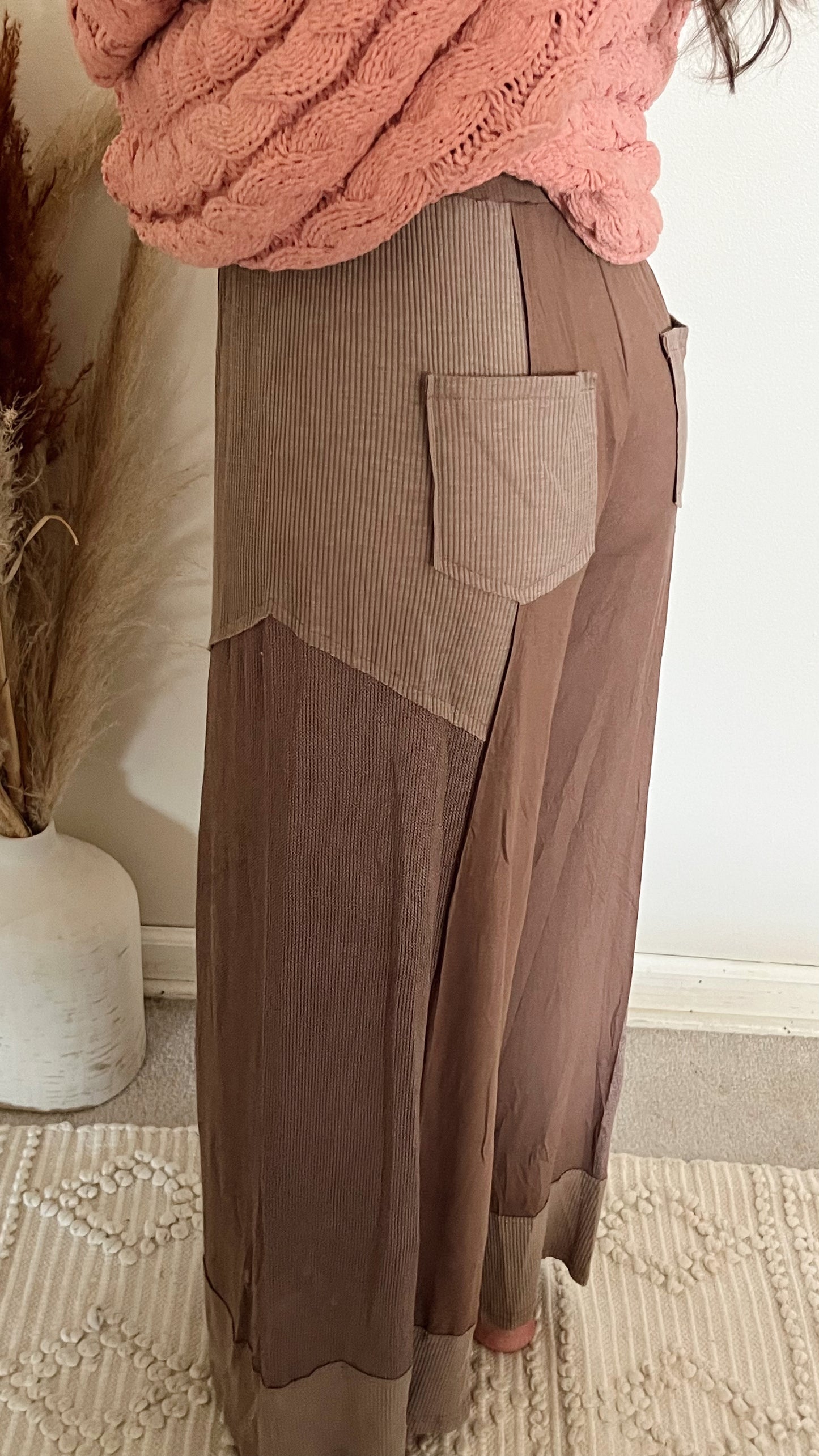 Madi Wide Leg Pant / Cocoa