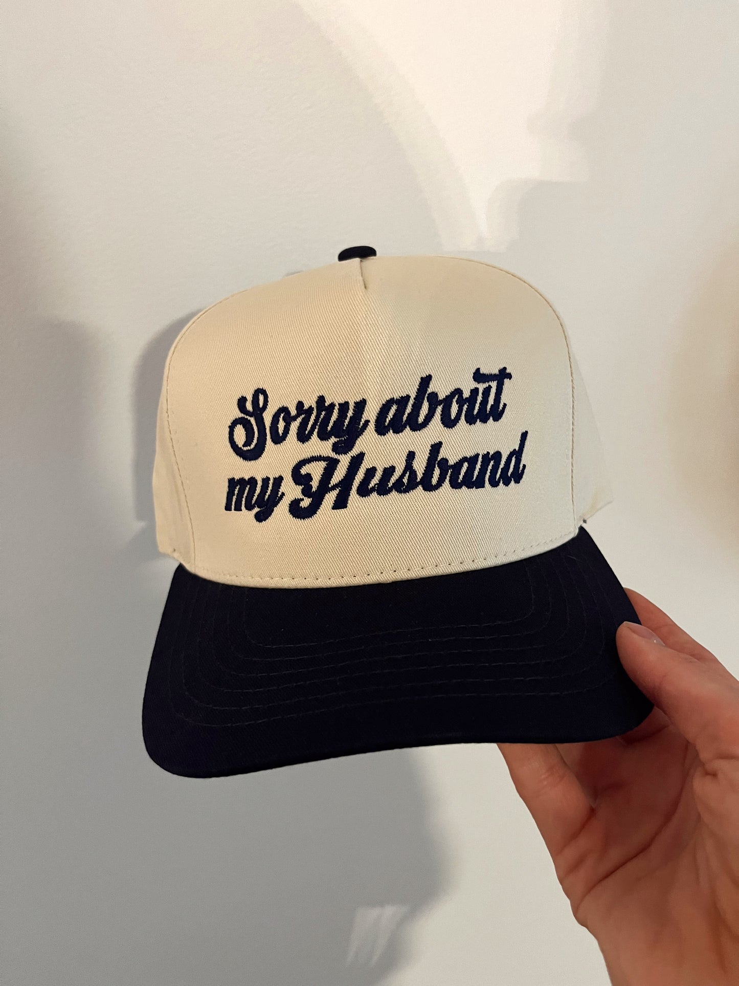 Sorry About My Husband Trucker Hat / Navy