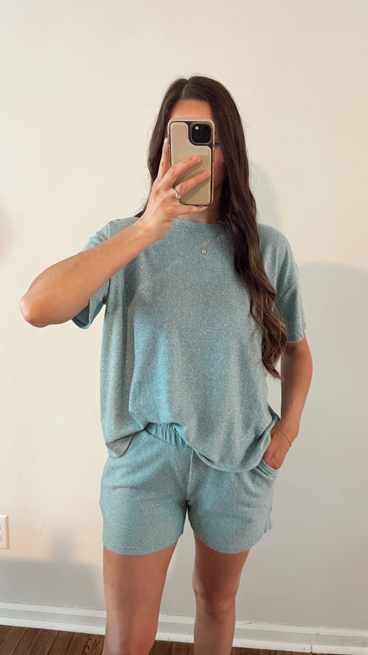 Cloud Nine Lounge Set / Dusty Teal