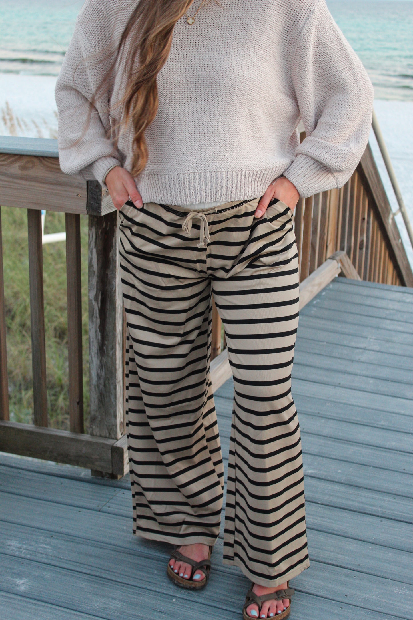 Hallie Striped Pants