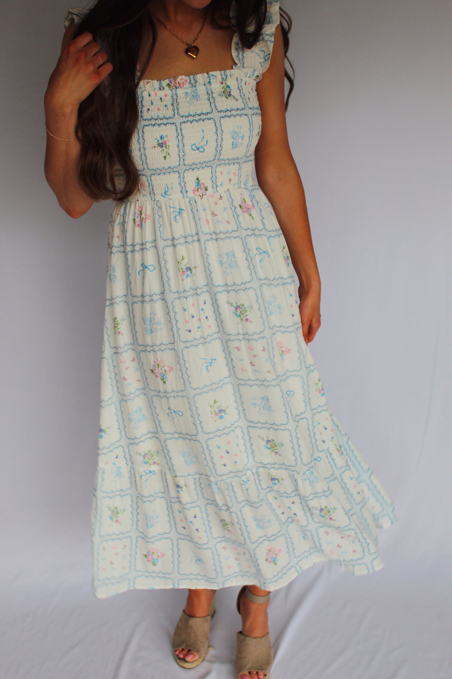 Whimsical Garden Maxi Dress