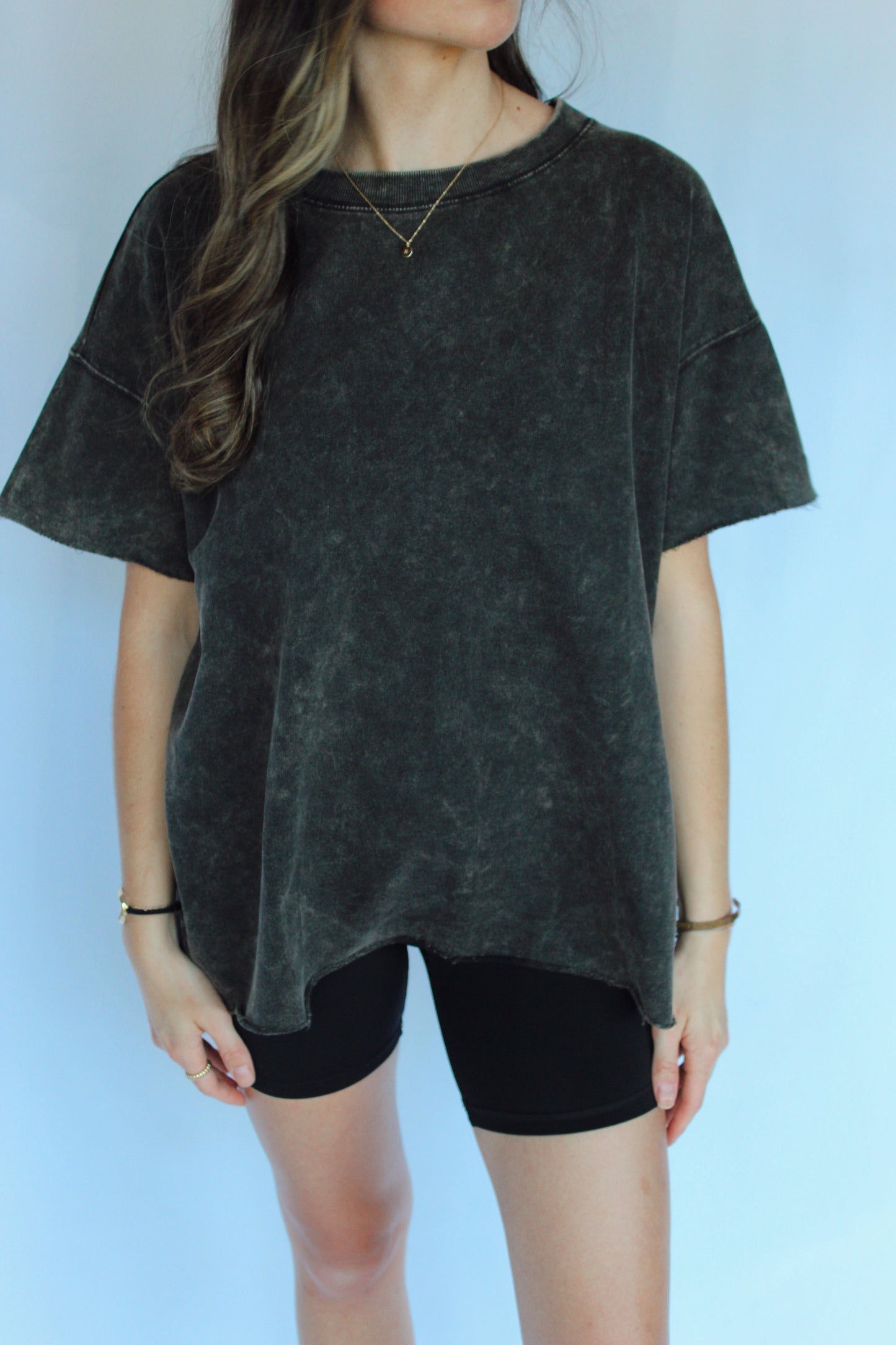 Essential Boyfriend Tee / Ash Black