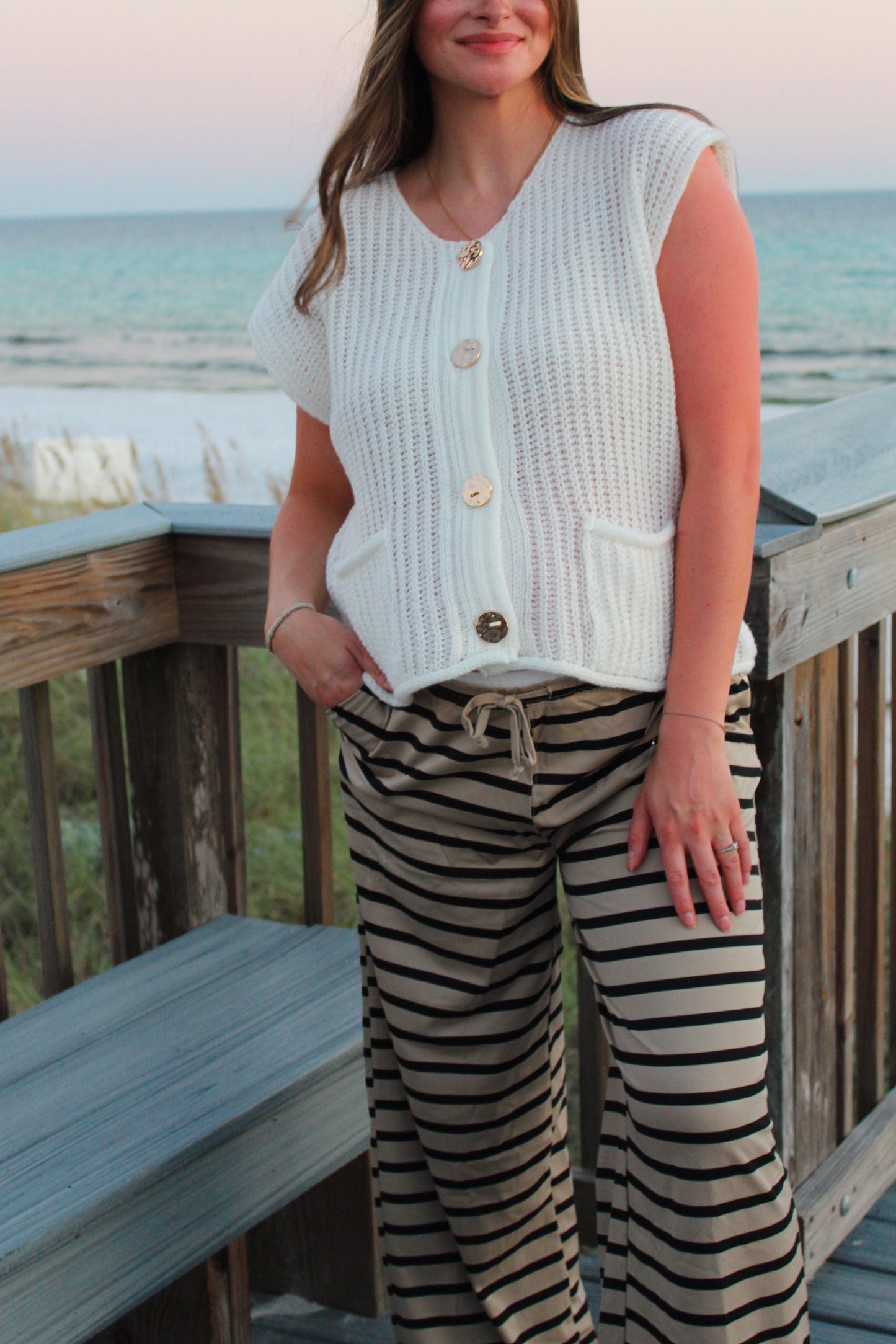 Sydney Button Sweater Vest