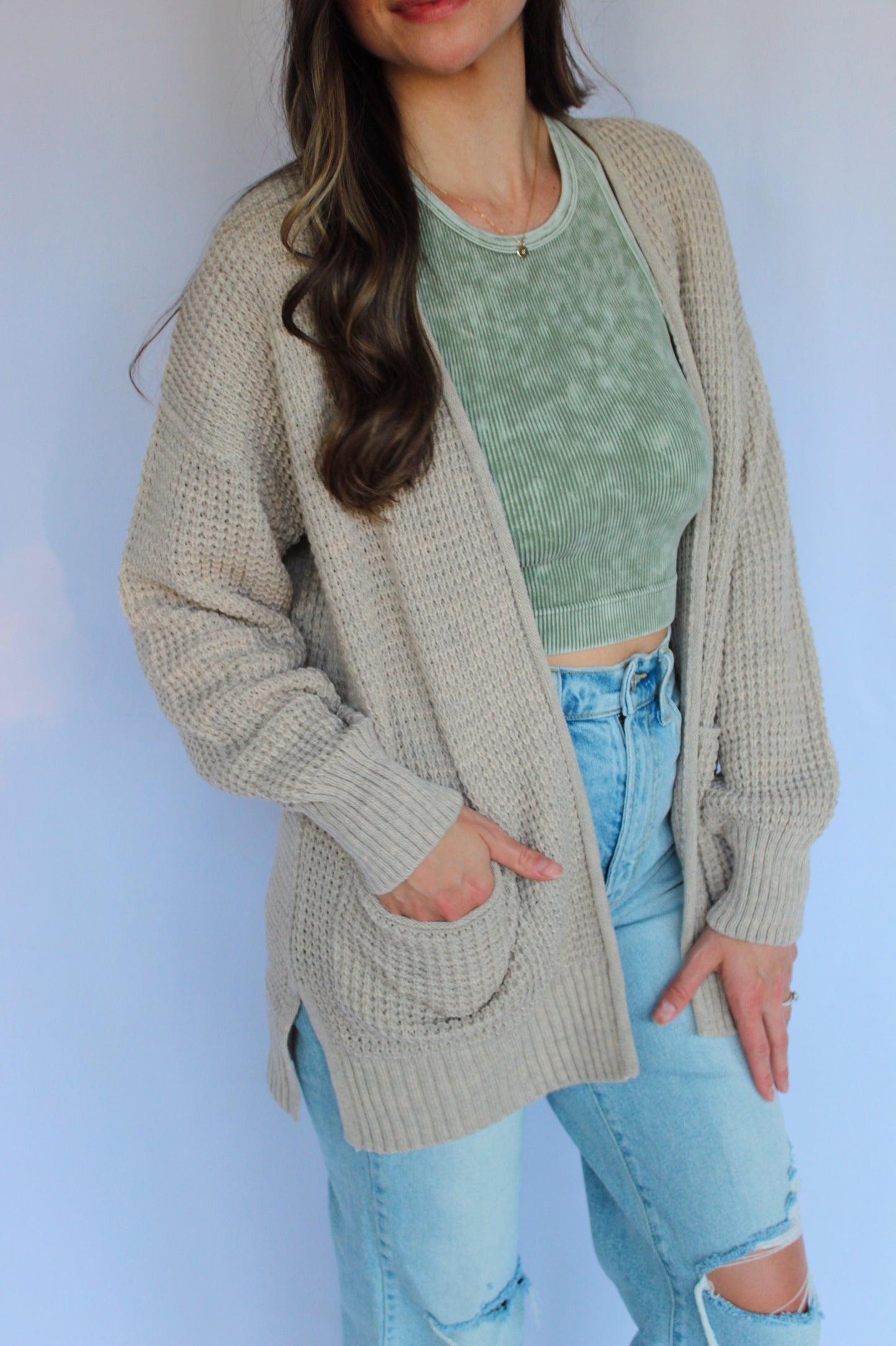 Willow Waffle Knit Cardigan