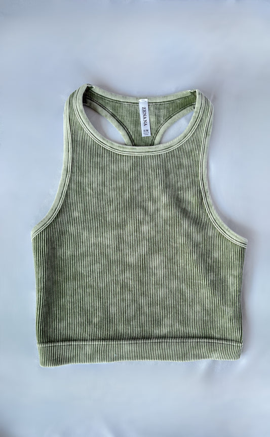 Lainey Seamless Ribbed Tank / Unpadded